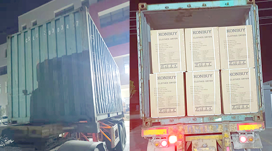 國內(nèi)外市場“兩開花”！康標滾筒干衣機出貨到國外