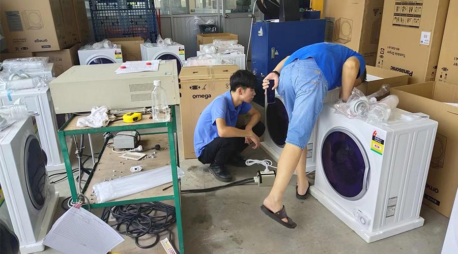 驗貨省心省力！澳洲omega客戶稱贊衣物烘干機代工質量高